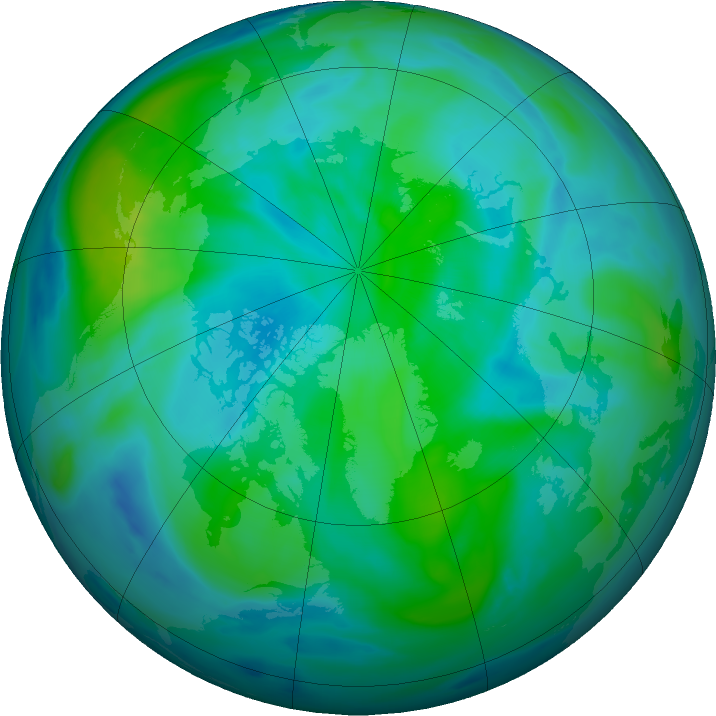 Arctic ozone map for 23 September 2016